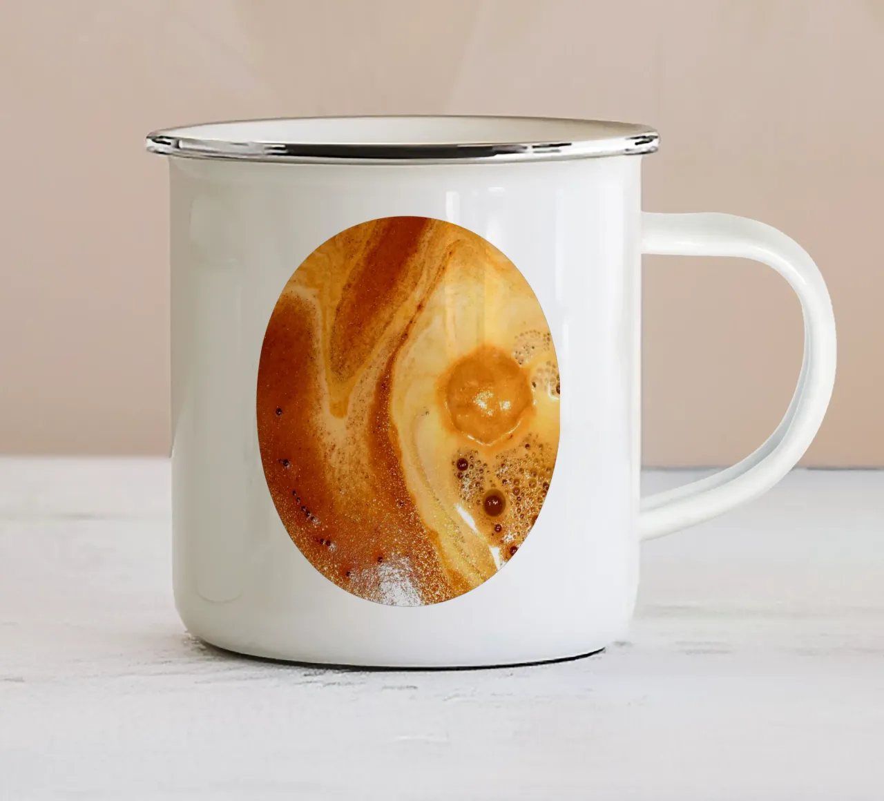 Cappuccino tazza in smalto da Massimo Frascogna