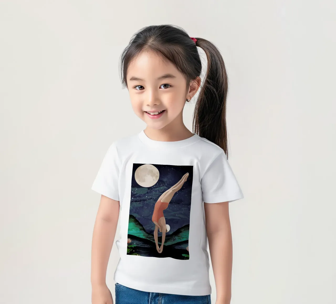 Dive t-shirt bambini da Laura Graves
