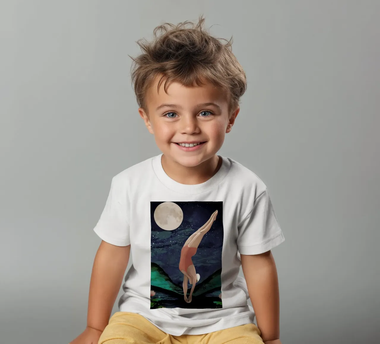 Dive t-shirt bambini da Laura Graves