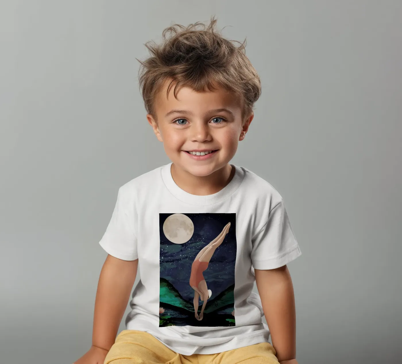 Dive t-shirt bambini da Laura Graves