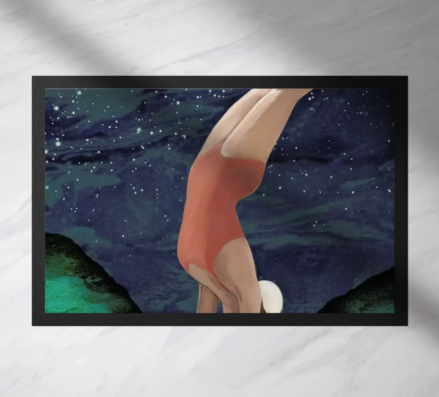 Dive doormat by Laura Graves