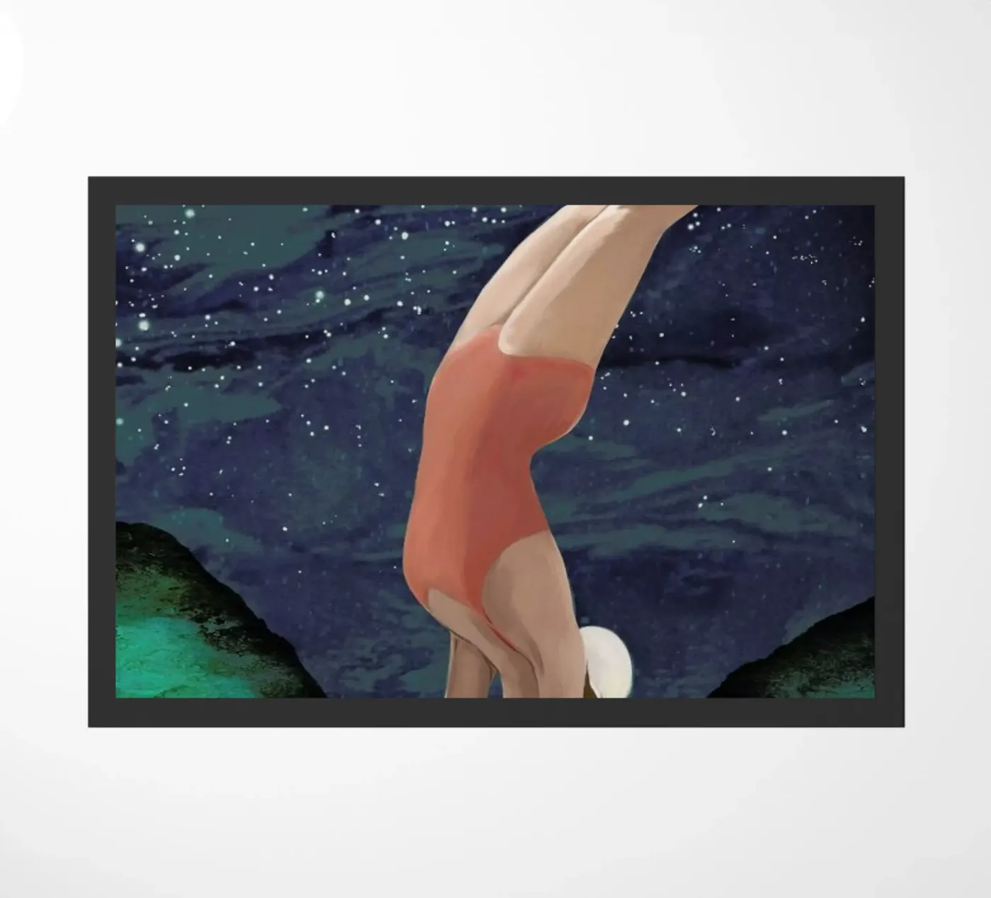 Dive Fußmatte von Laura Graves