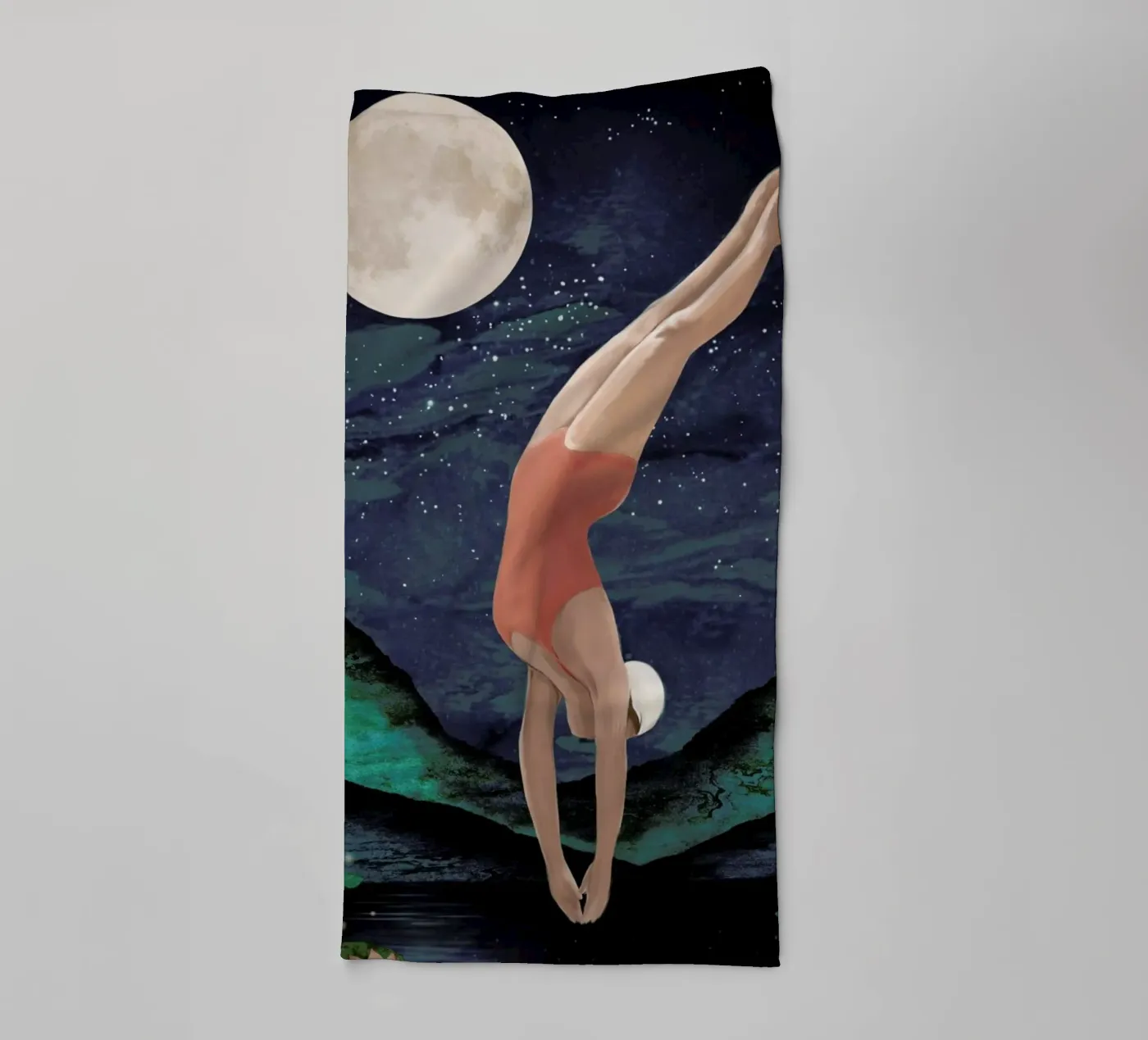 Dive towel by Laura Graves