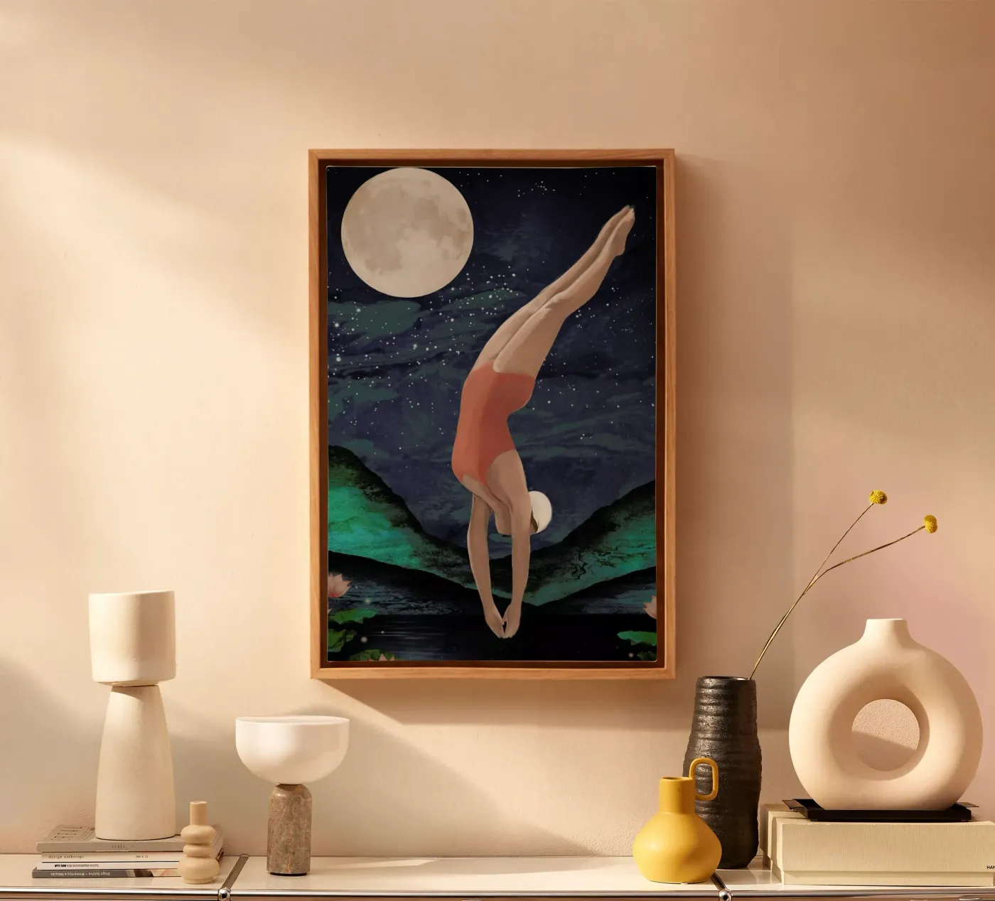 Dive canvas van Laura Graves