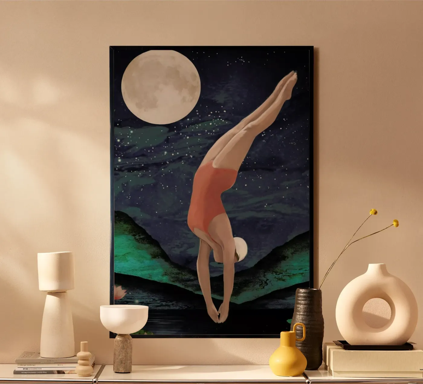 Dive Poster von Laura Graves