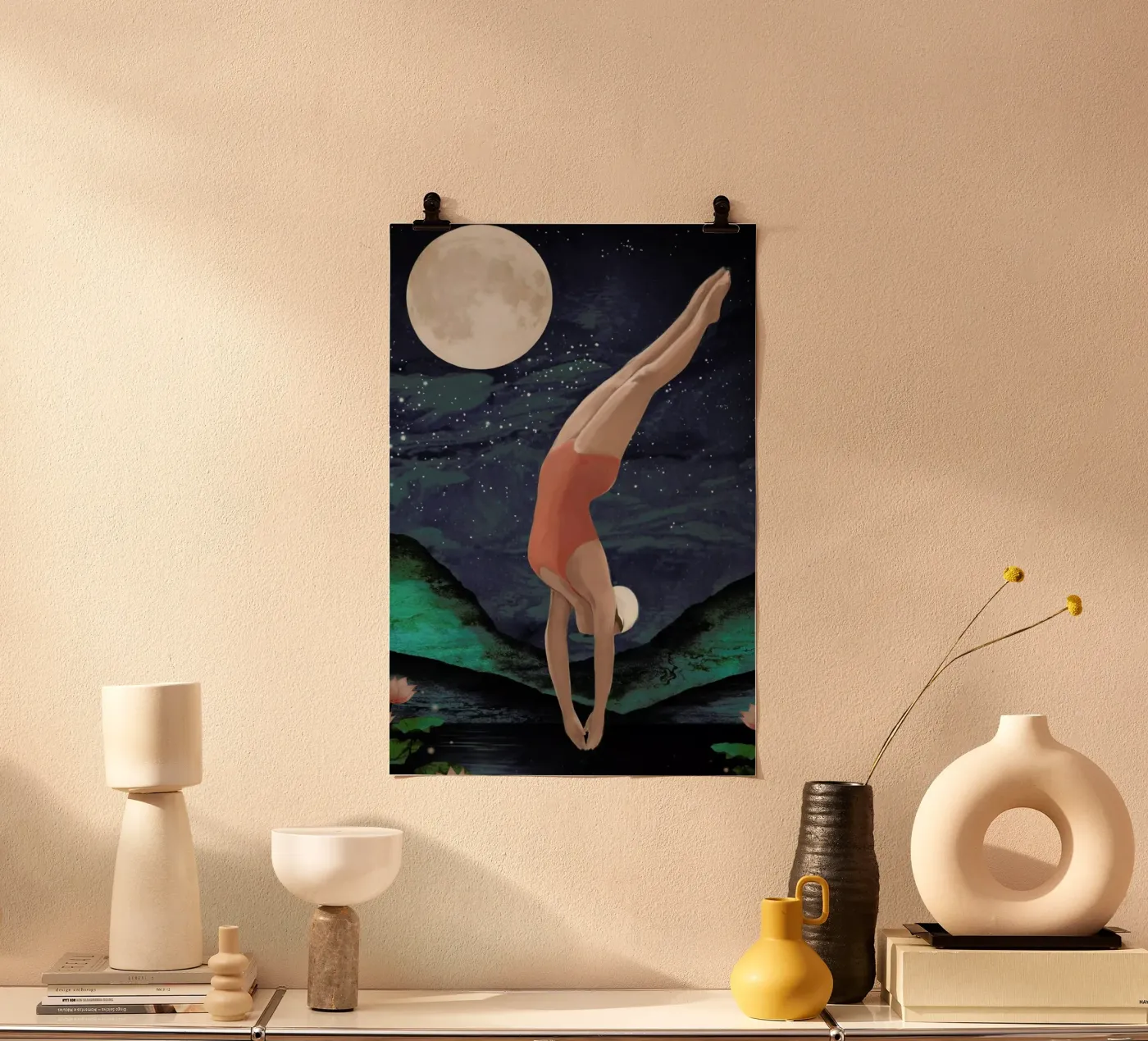 Dive Poster von Laura Graves