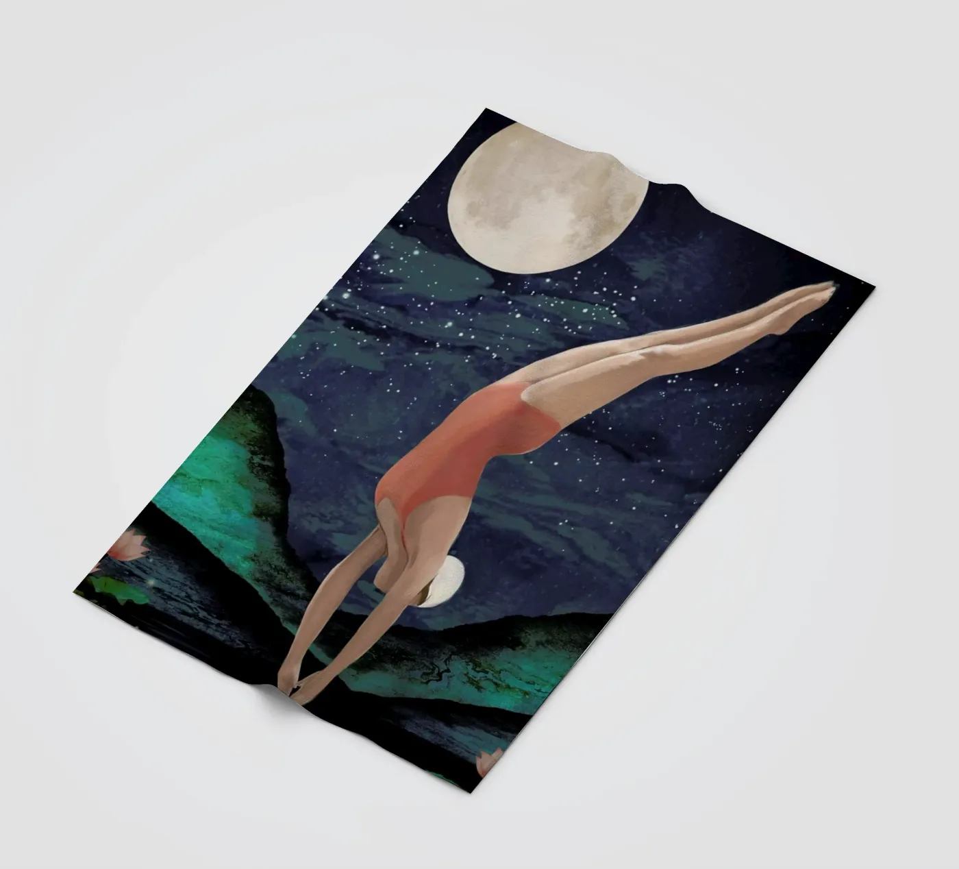 Dive Fleecedecke von Laura Graves