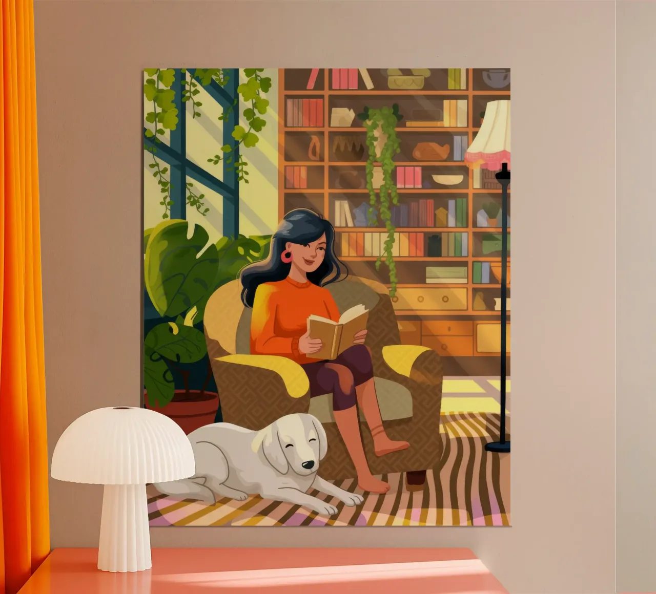 Serene Reading Haven Hahnemühle von Fine Sanctuary