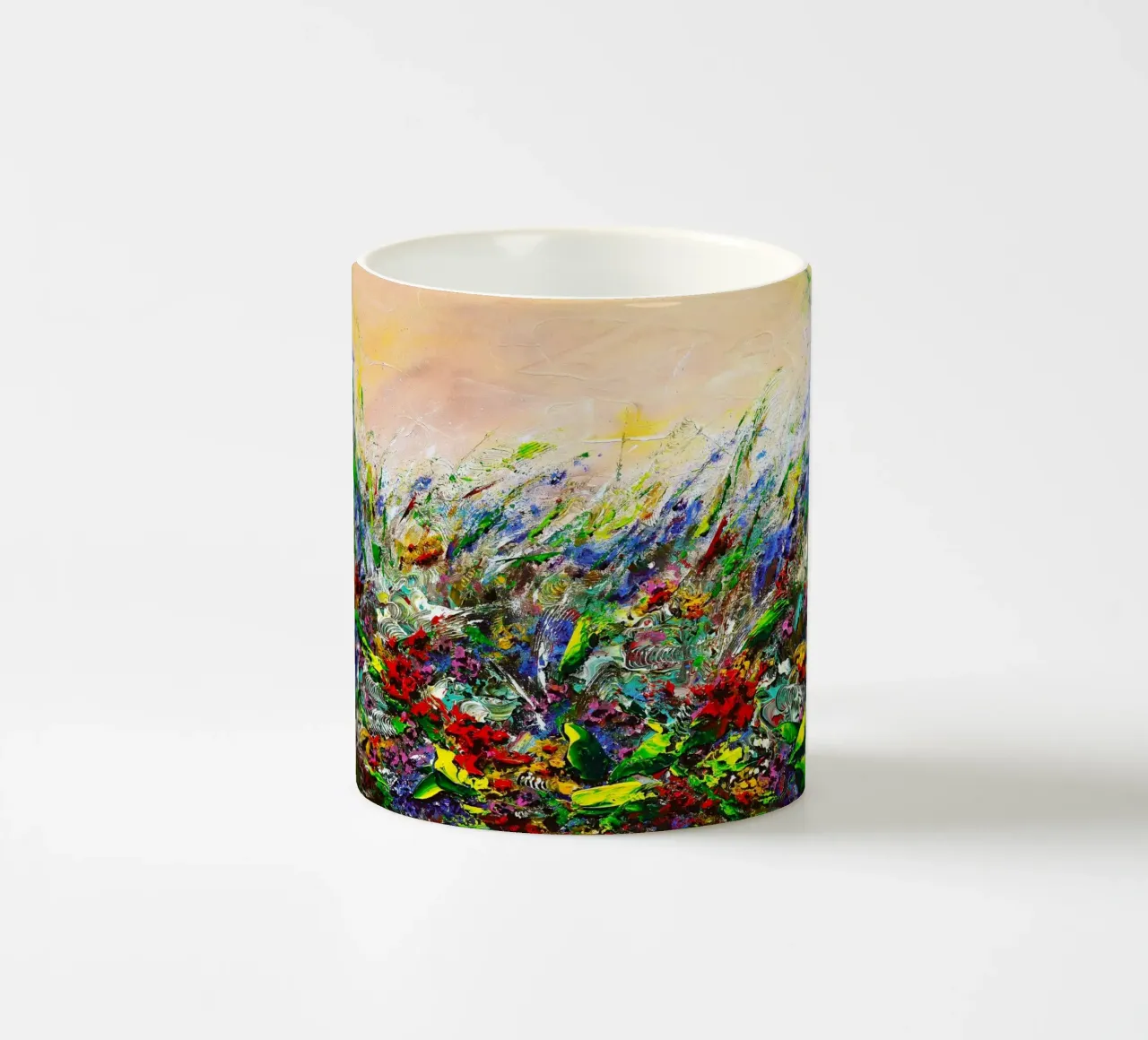 ENCHANTED GARDEN tazza in ceramica da Thierry Vobmann Abstract painting
