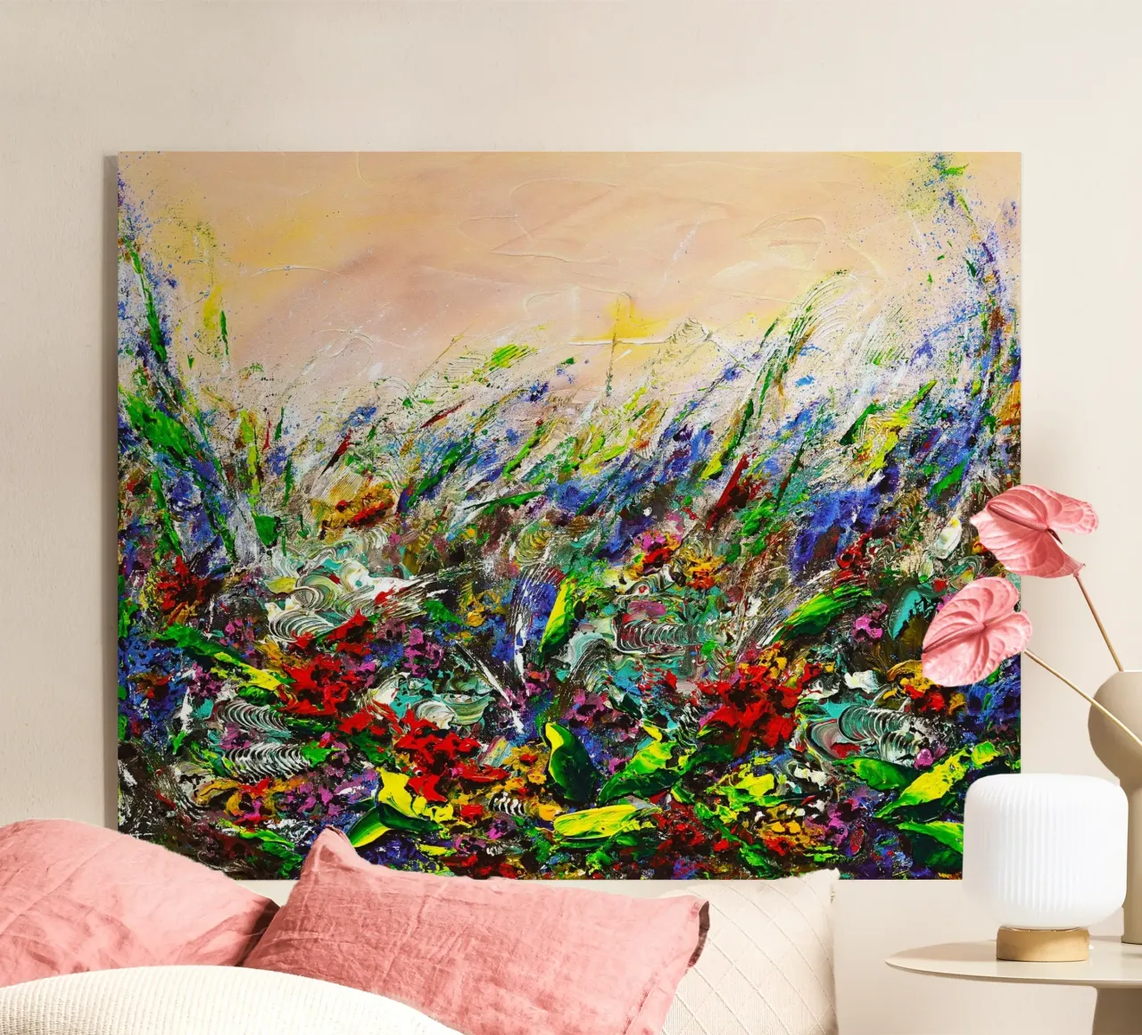 ENCHANTED GARDEN plexiglass da Thierry Vobmann Abstract painting
