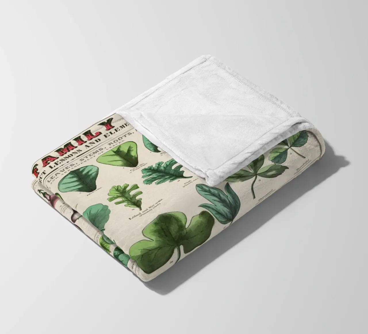 Poster botanico di piante coperta in pile da 🎁 ARTVI-SHOP