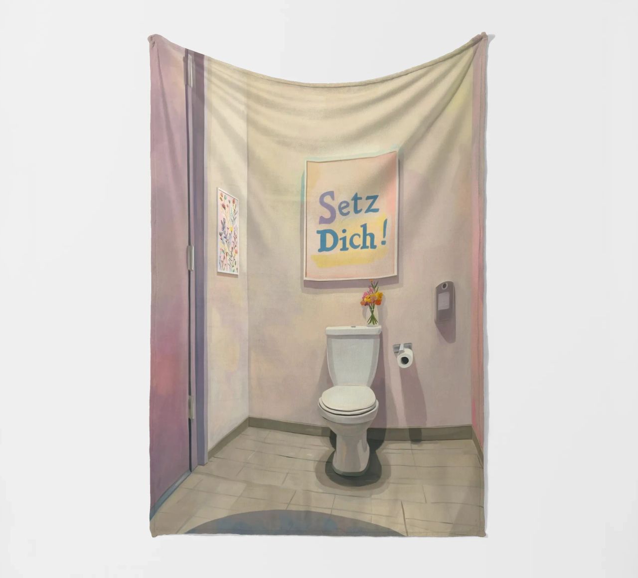 WC, sedersi Slogan coperta in pile da Carinaprint