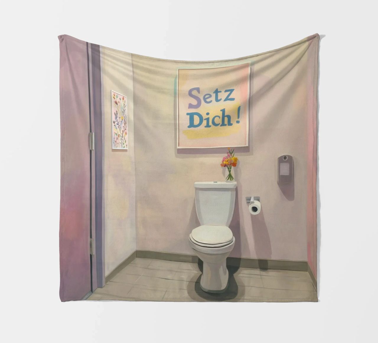 WC, sedersi Slogan coperta in pile da Carinaprint
