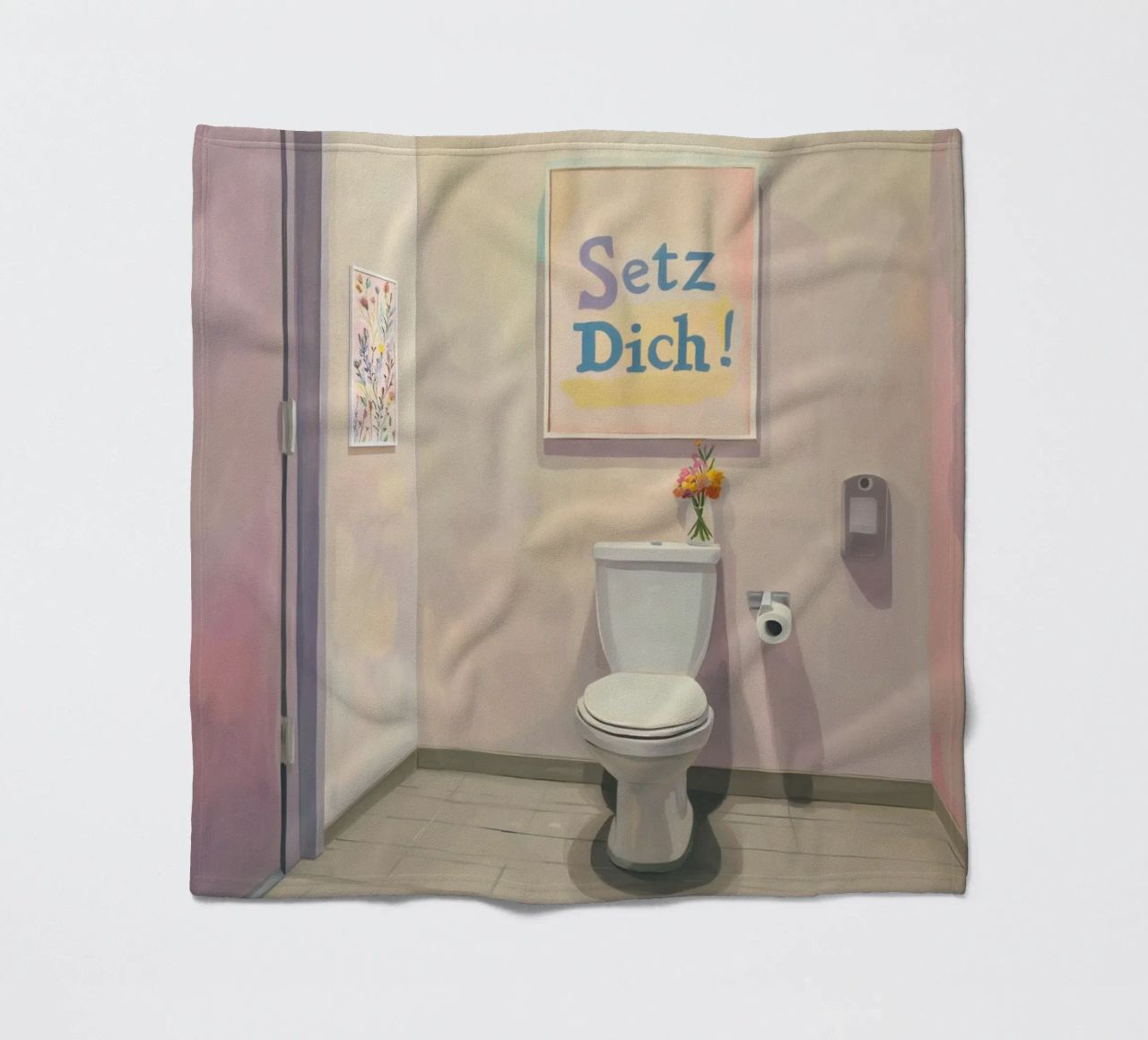 WC, sedersi Slogan coperta in pile da Carinaprint