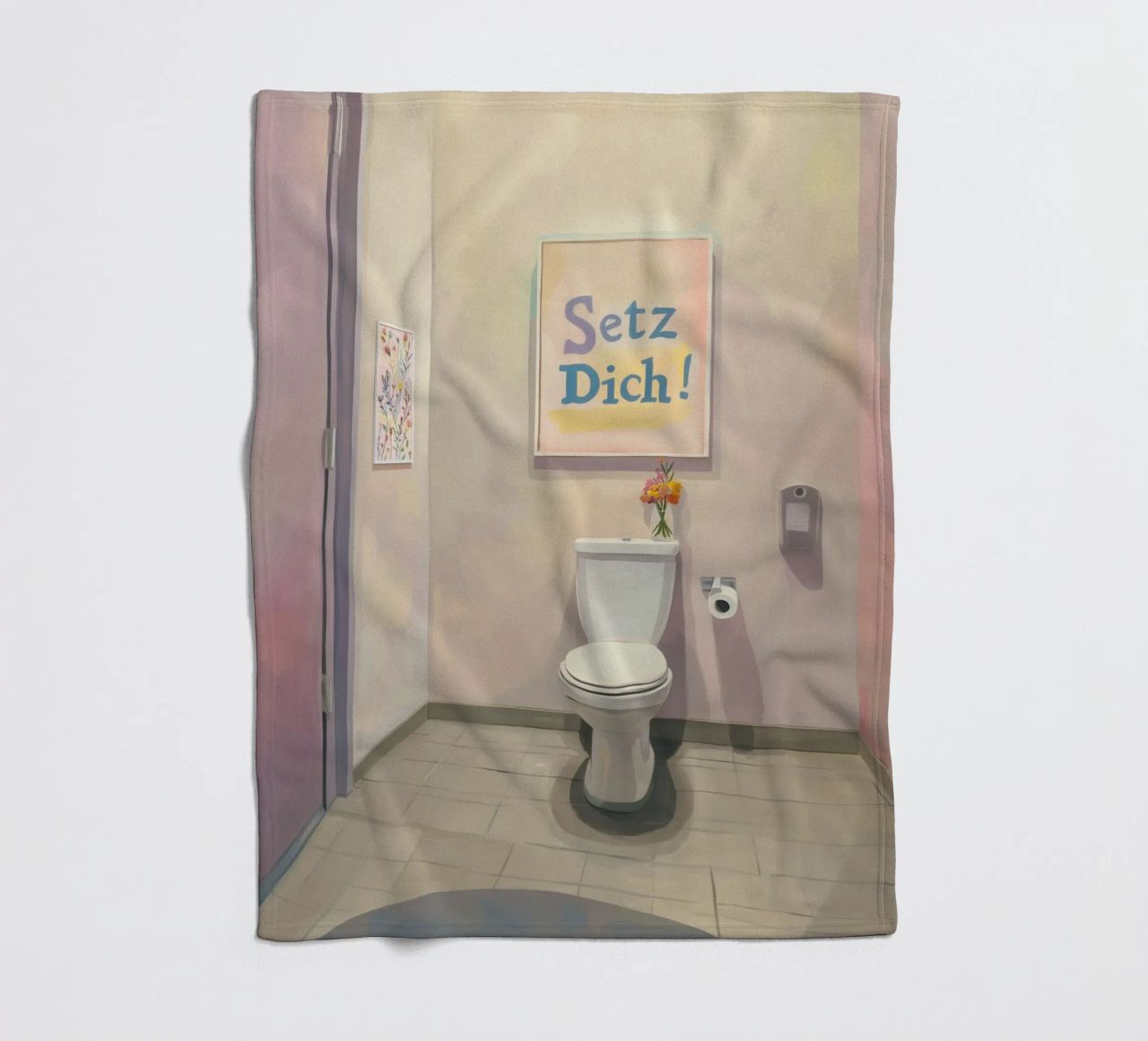 WC, sedersi Slogan coperta in pile da Carinaprint