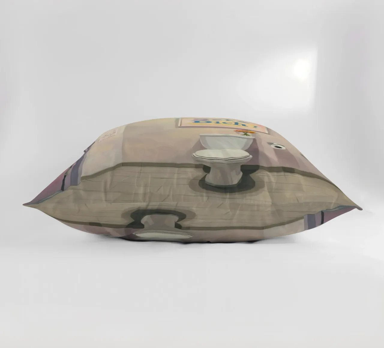 WC, sedersi Slogan cuscino da Carinaprint