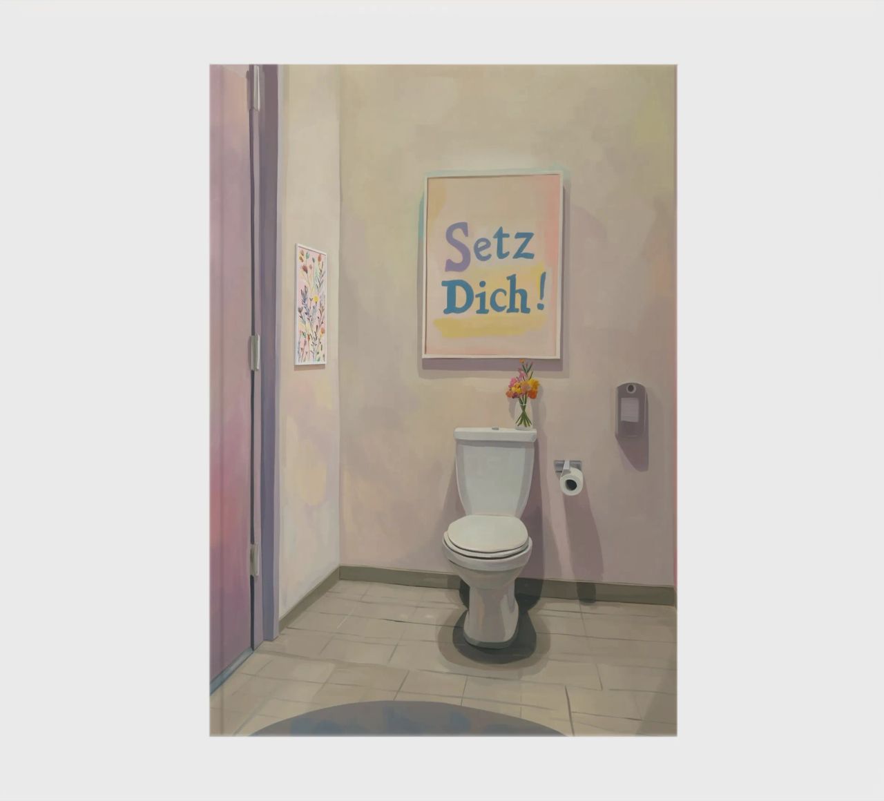 WC, assieds-toi Slogan carnet de notes de Carinaprint