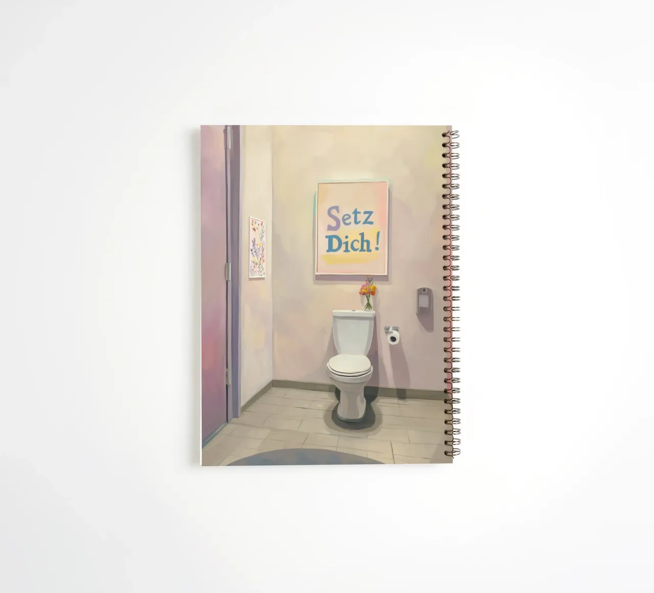 WC, siéntate Eslogan cuaderno de espiral de Carinaprint