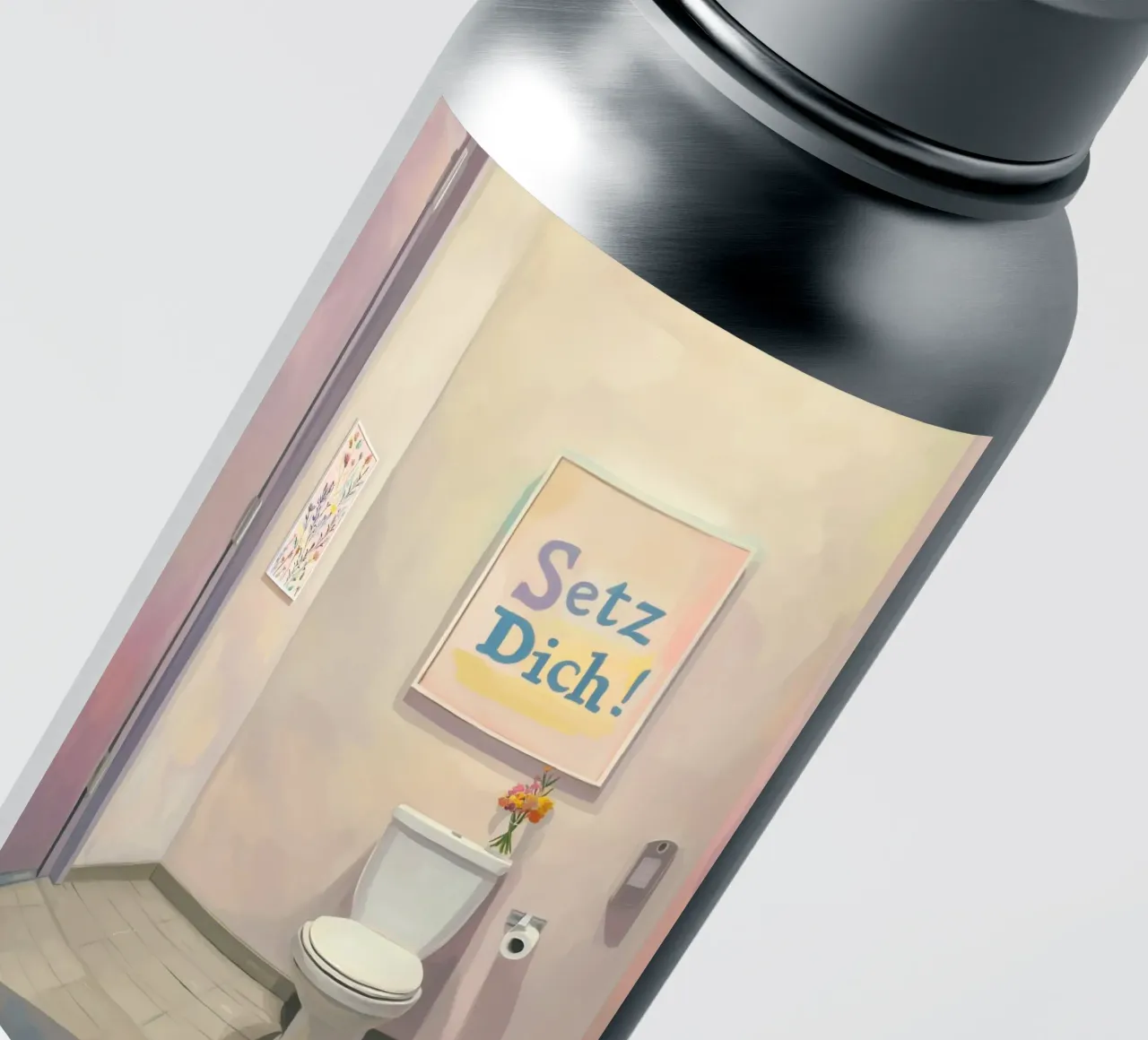 WC, sedersi Slogan adesivo da Carinaprint