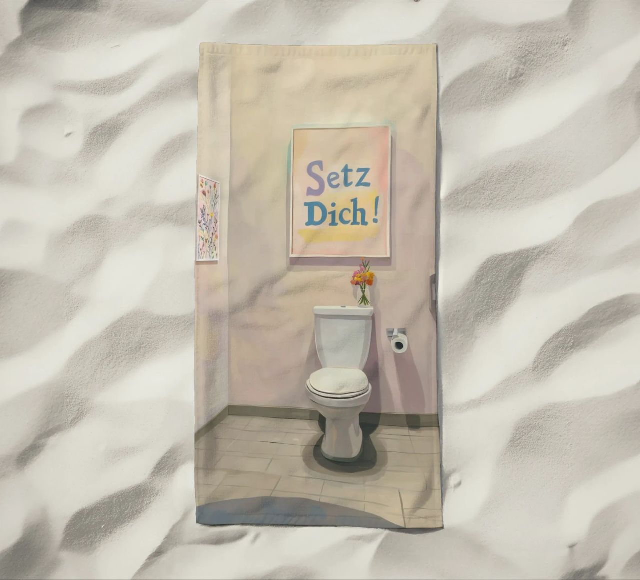 WC, sedersi Slogan telo mare da Carinaprint