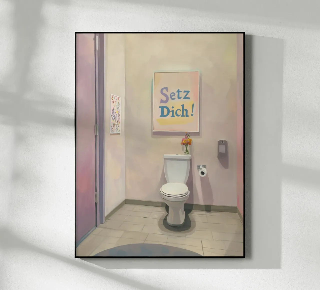 WC, sedersi Slogan plexiglass da Carinaprint