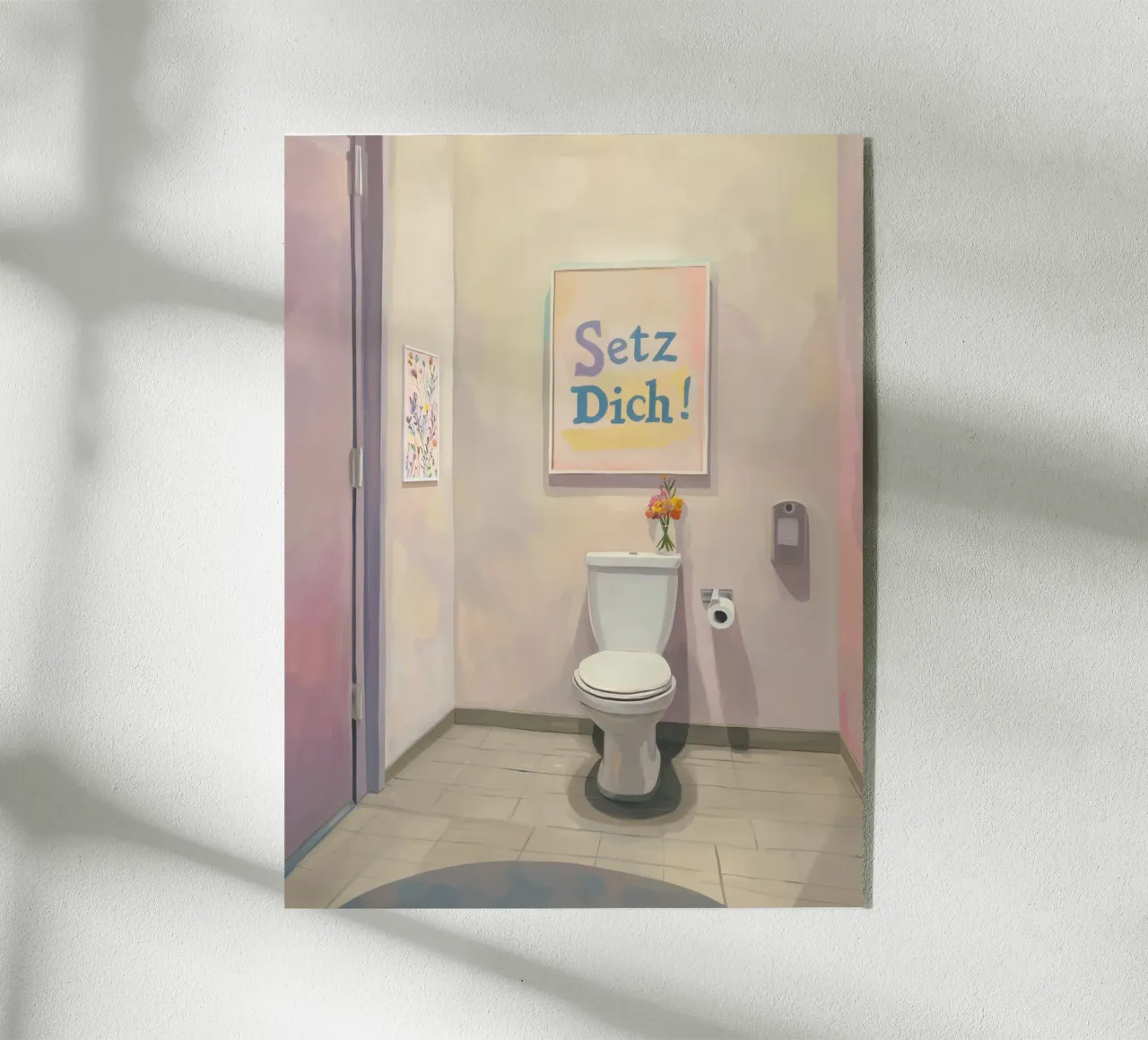 WC, sedersi Slogan plexiglass da Carinaprint