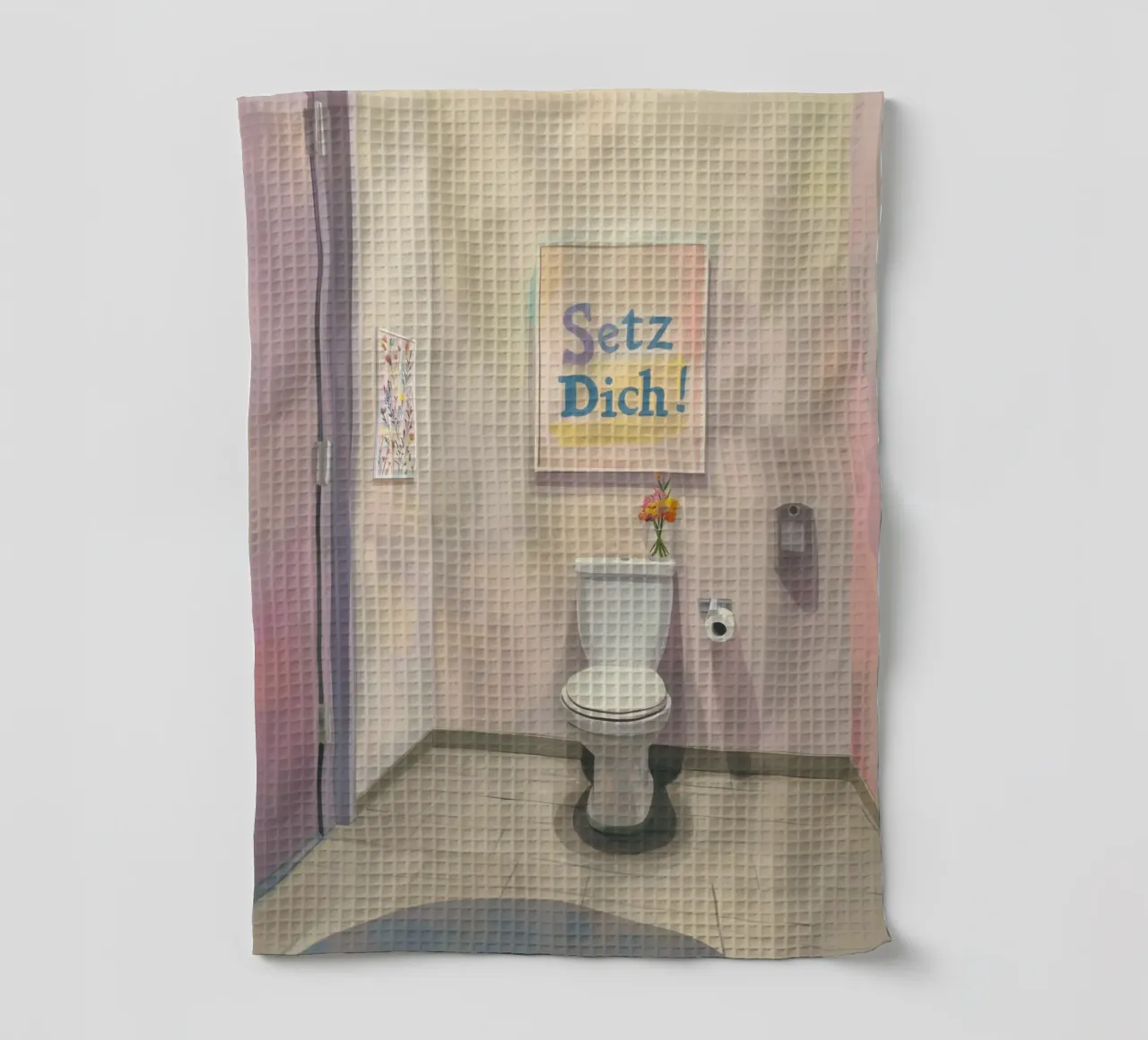 WC, sedersi Slogan canovaccio da cucina da Carinaprint