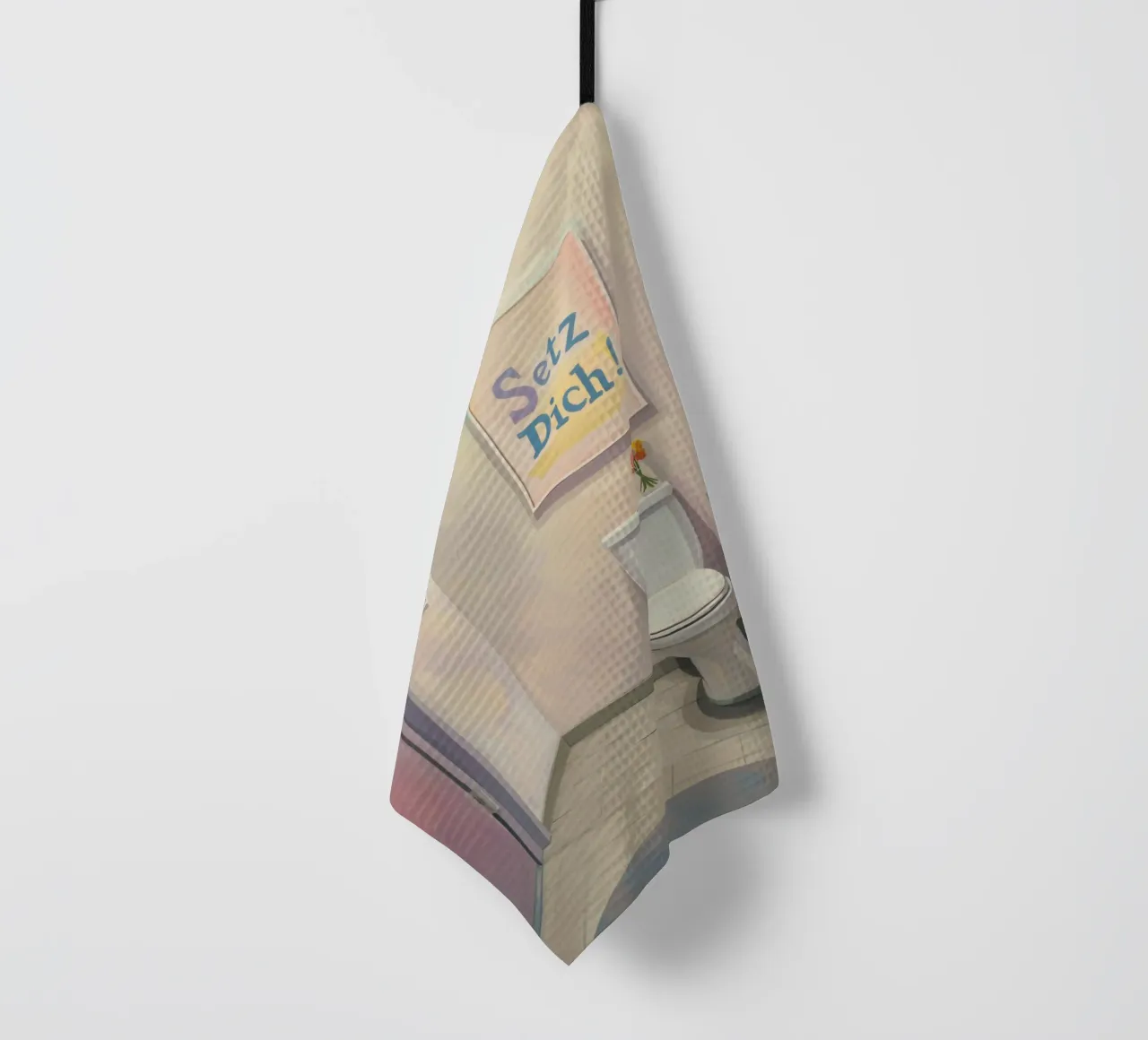 WC, sedersi Slogan canovaccio da cucina da Carinaprint