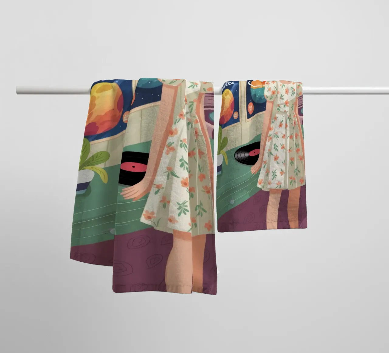 Exploring New Worlds towel by Fine Sanctuary