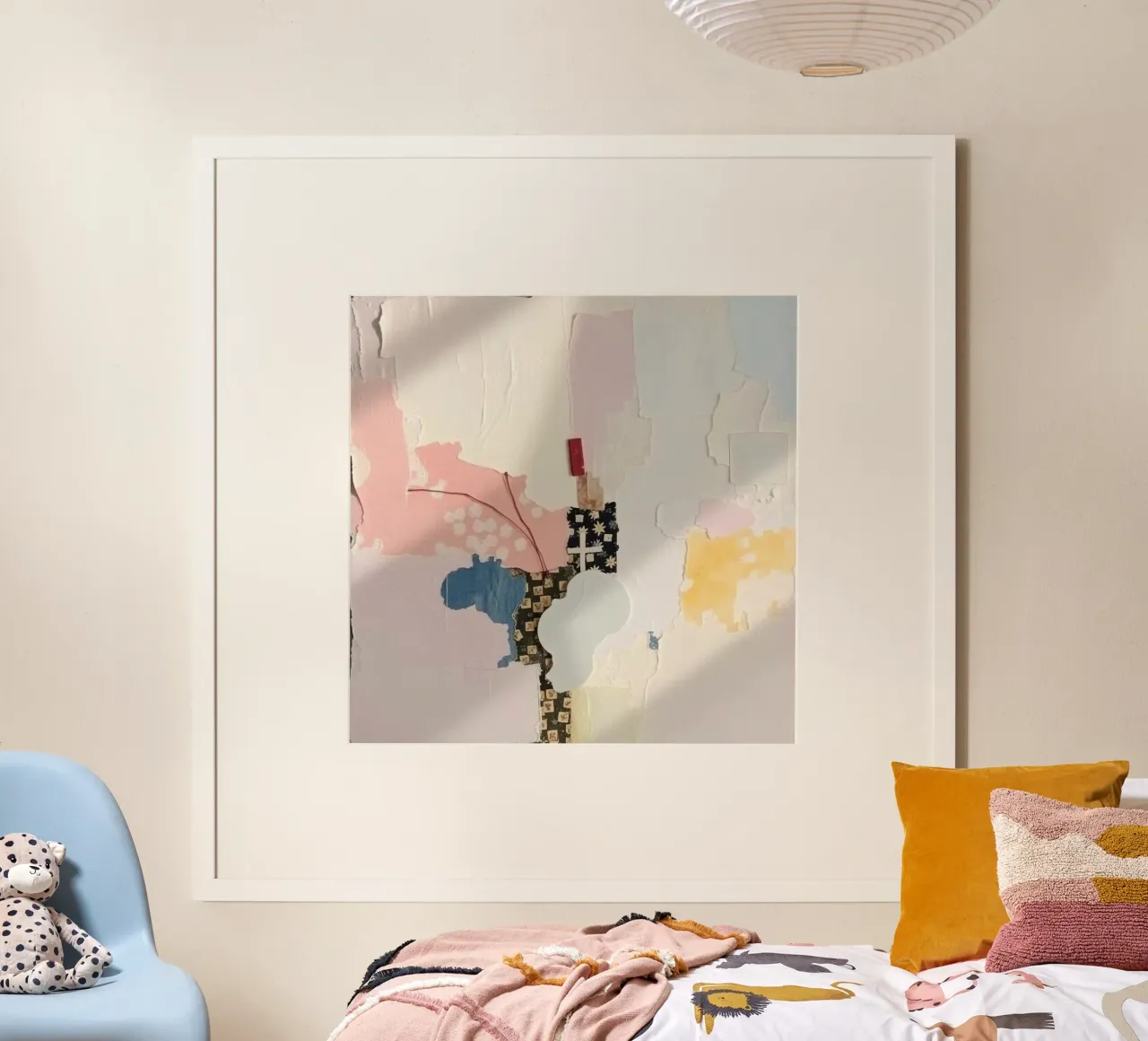 Abstract artwork vibrant colors and mixed media elements hahnemühle by DesignDoodle