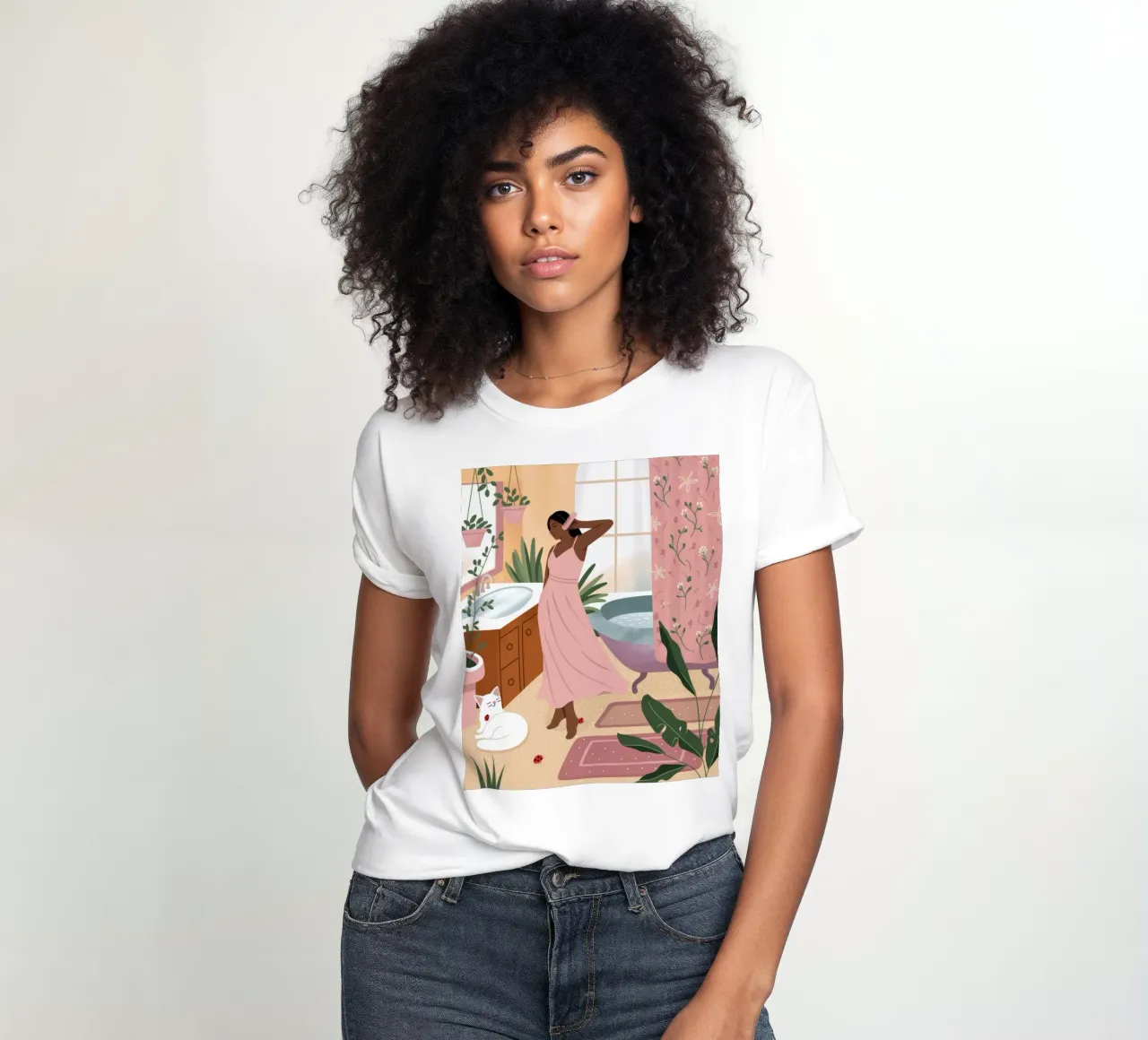 Elegante routine mattutina t-shirt da donna da Fine Sanctuary