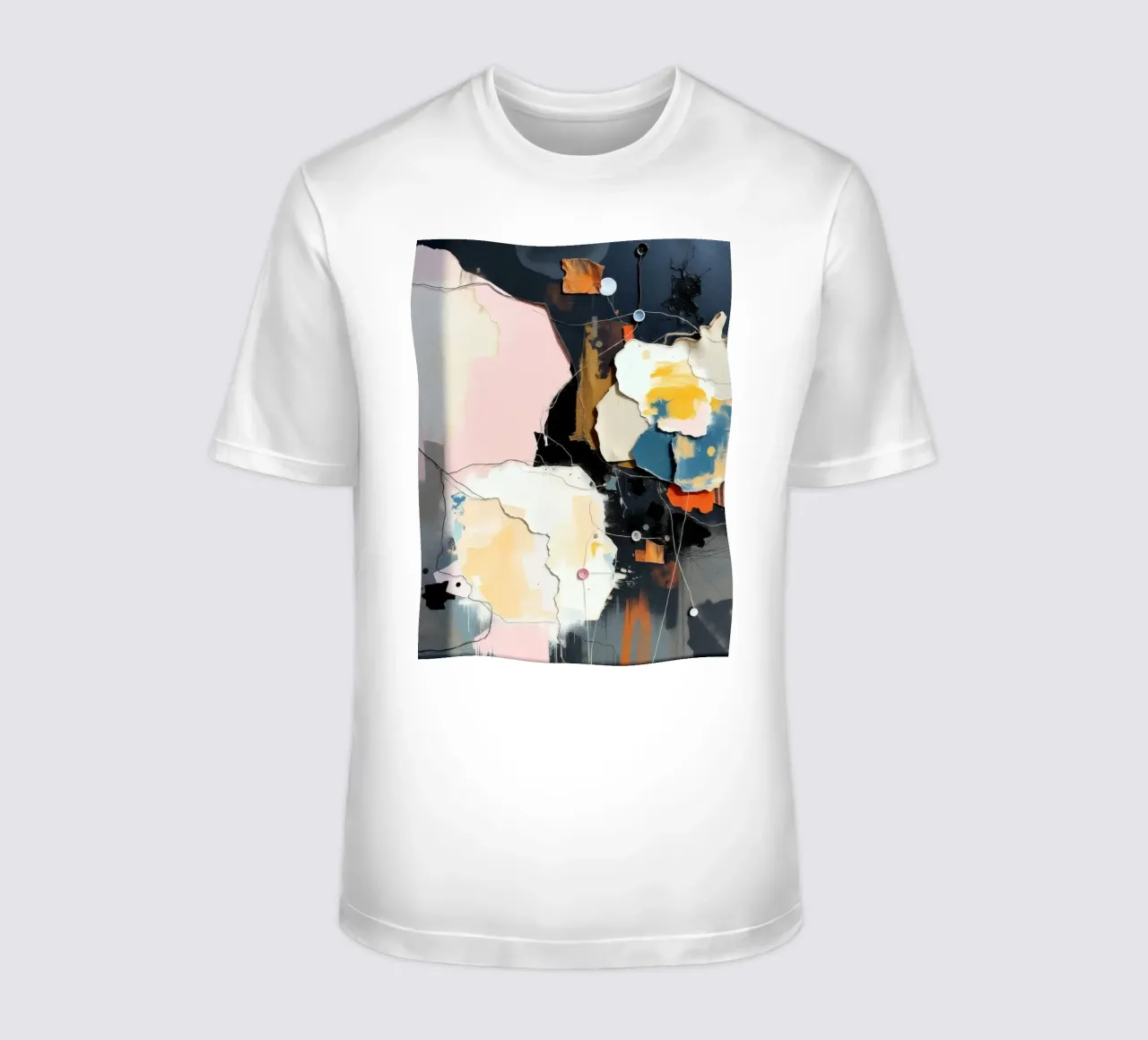 Composizione artistica astratta con texture stratificate t-shirt da DesignDoodle