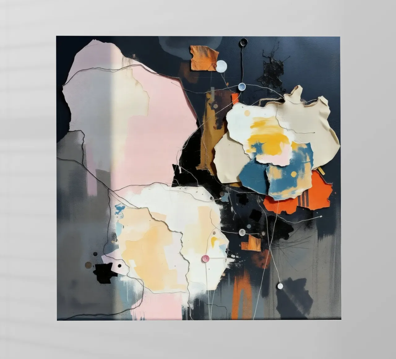 Composizione artistica astratta con texture stratificate pellicola backlit da DesignDoodle