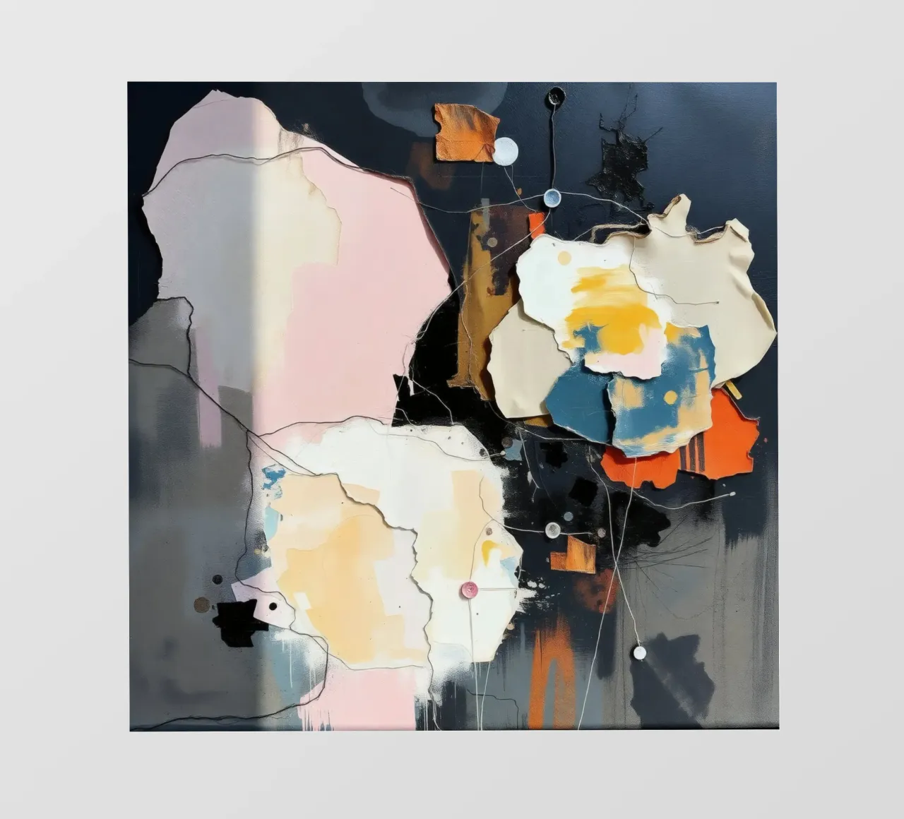 Composizione artistica astratta con texture stratificate pellicola backlit da DesignDoodle