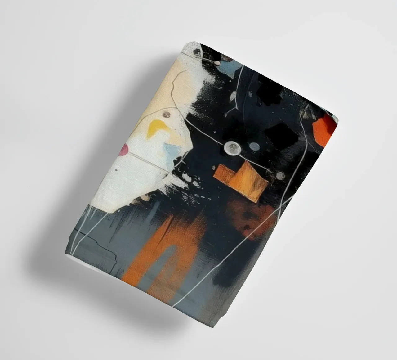 Abstract art composition featuring layered textures towel by DesignDoodle