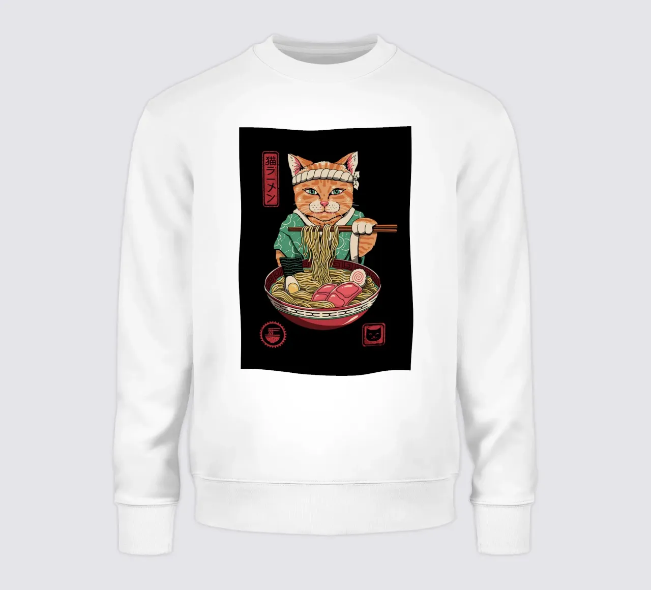 Gatto giapponese Neko Ramen felpa da Michel Studio