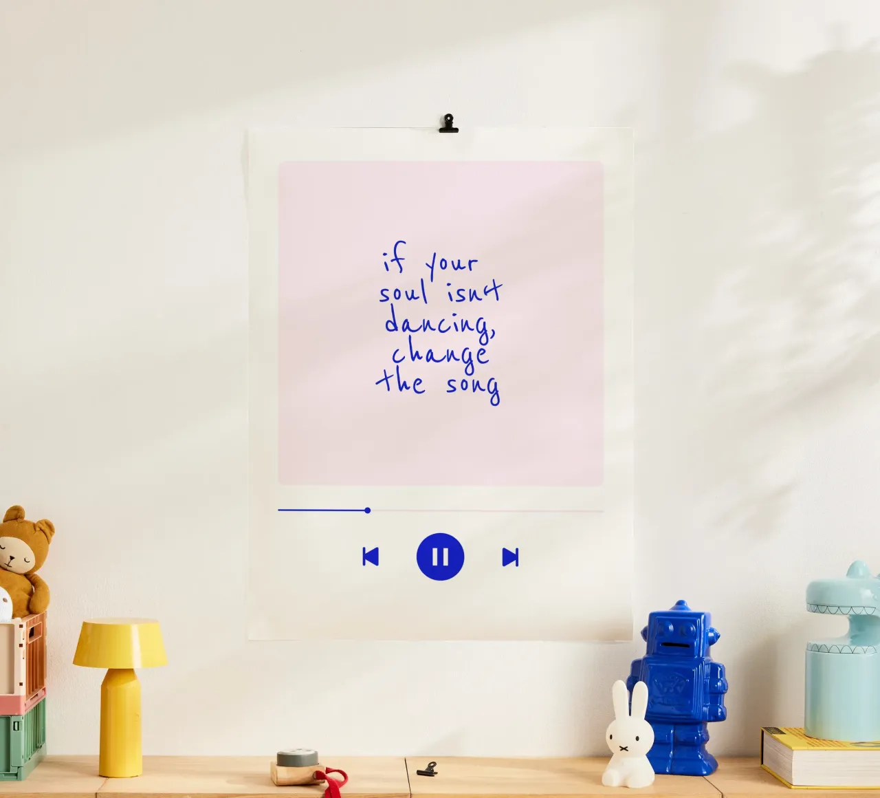 If your soul isn't dancing, change the song I carta hahnemühle da Bureau Purpur
