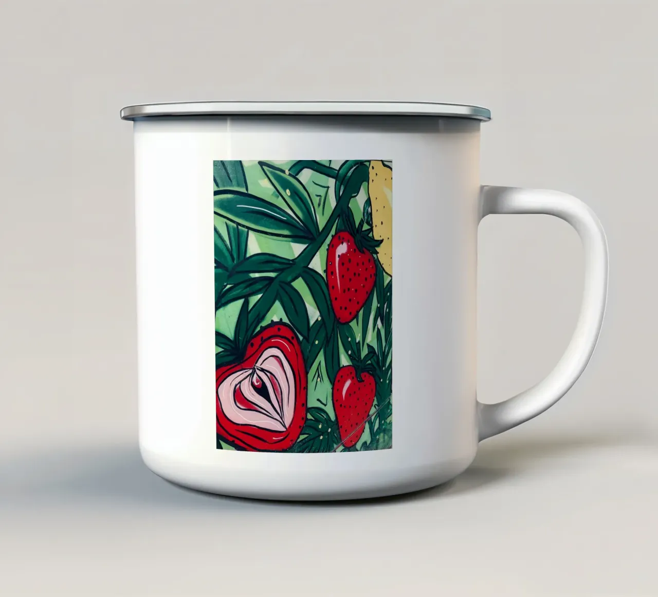 Fruity Lovemaking tazza in smalto da ChiasMata CozMos