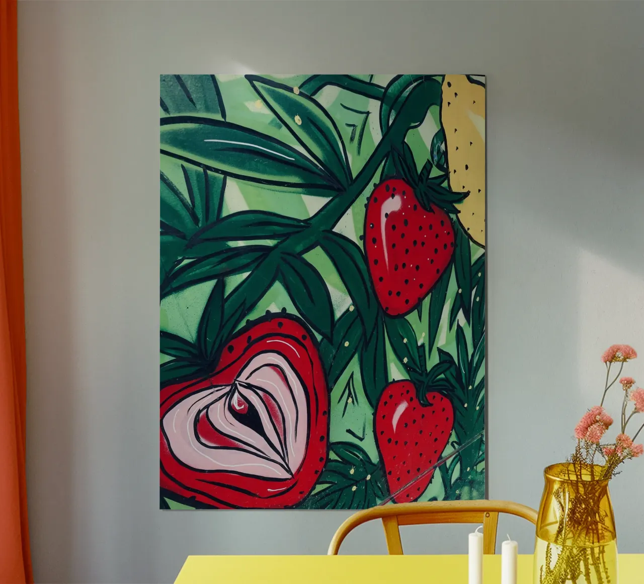 Fruity Lovemaking poster con telaio in plastica da ChiasMata CozMos