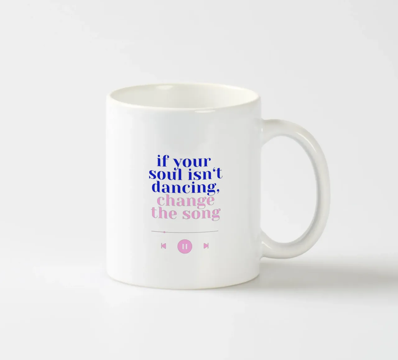 If your soul isn't dancing, change the song II tazza in ceramica da Bureau Purpur