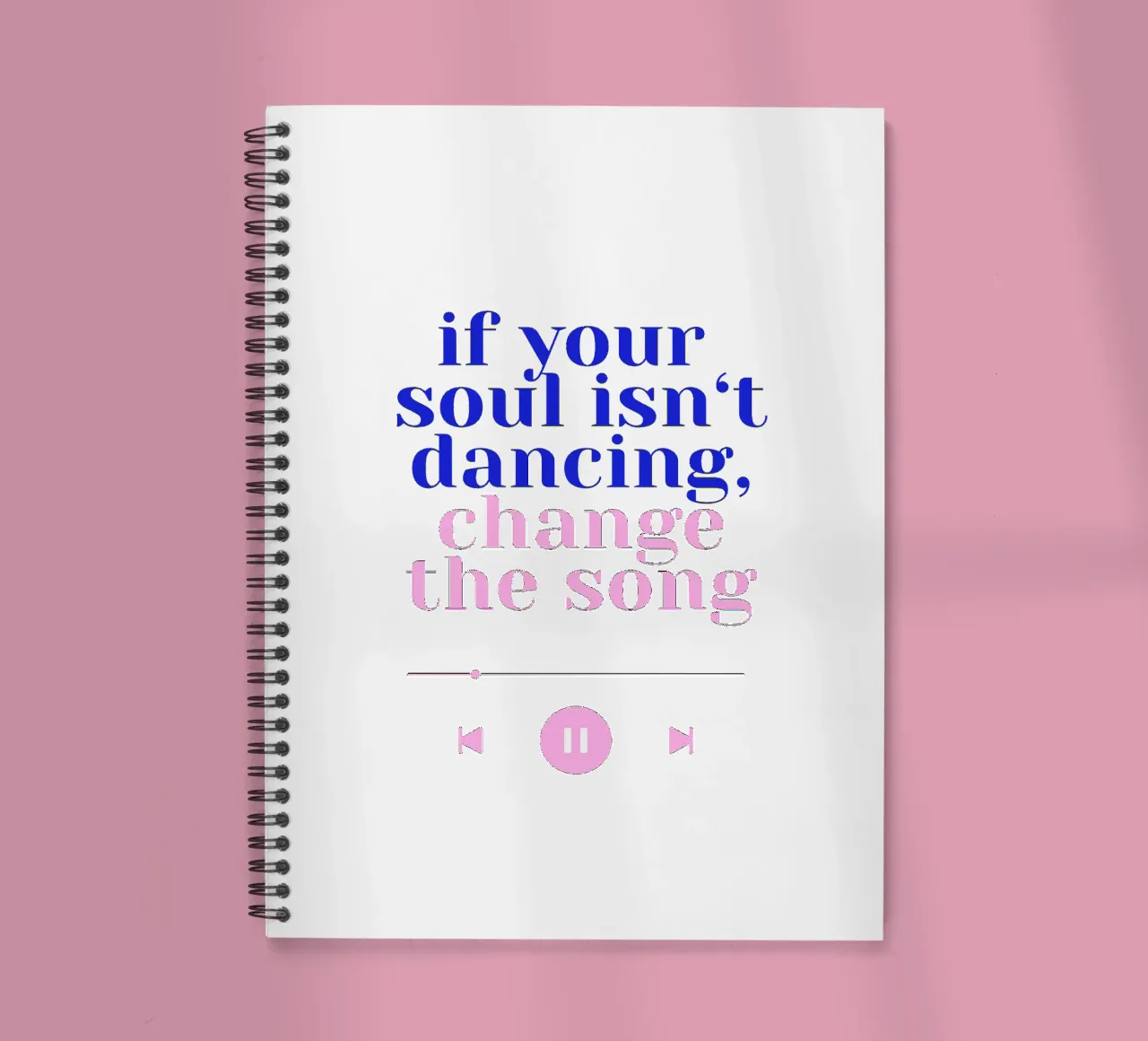 If your soul isn't dancing, change the song II diario ad anelli da Bureau Purpur