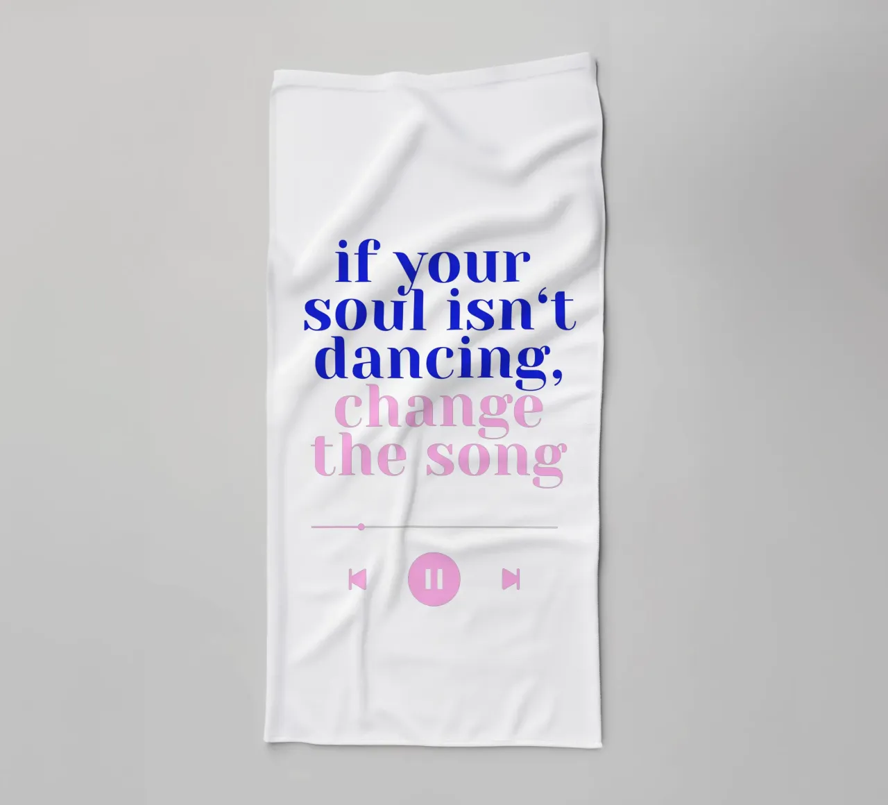 If your soul isn't dancing, change the song II asciugamano da bagno da Bureau Purpur