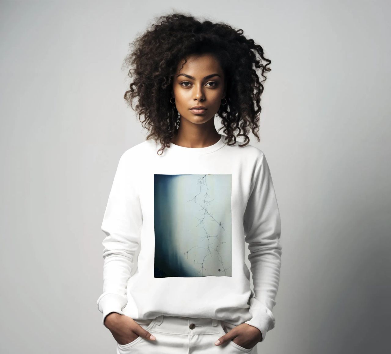 Abstract artwork depicting intricate branching patterns sweatshirt by DesignDoodle