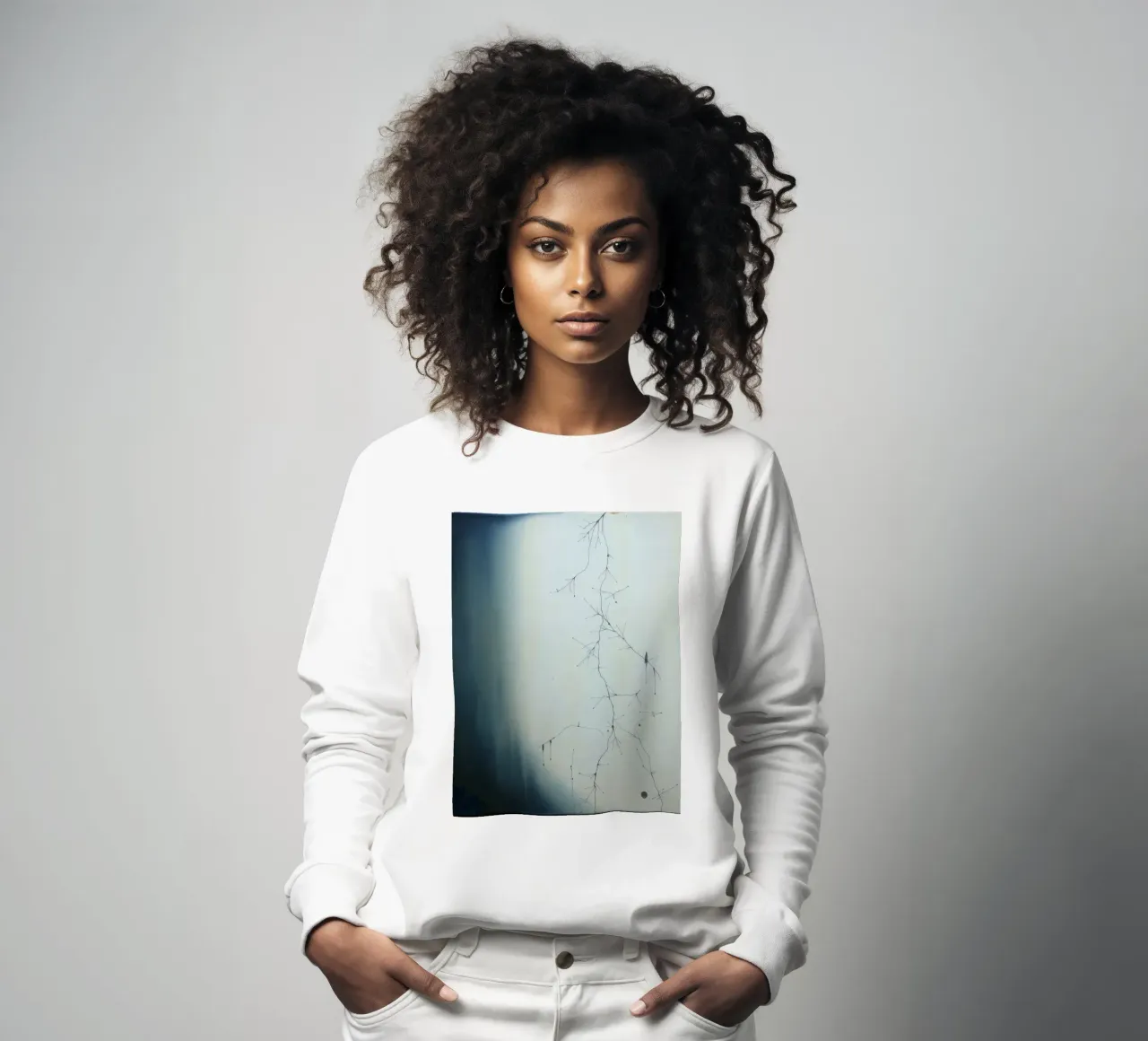 Abstract artwork depicting intricate branching patterns sweatshirt by DesignDoodle