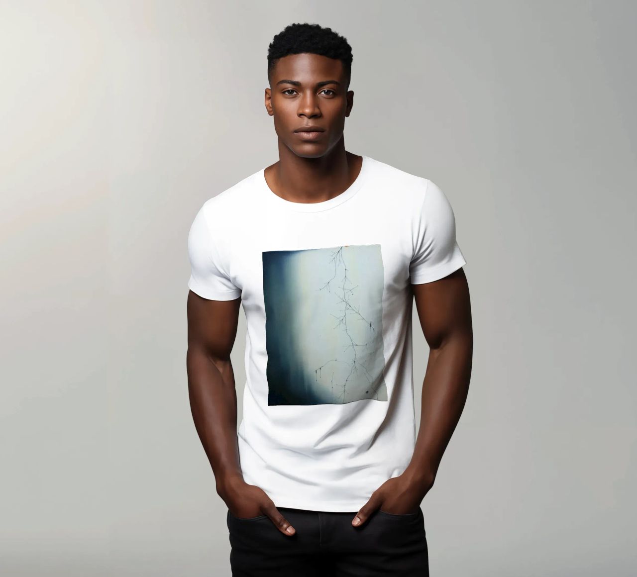 Abstraktes Kunstwerk, das verschlungene Verzweigungsmuster darstellt T-Shirt von DesignDoodle