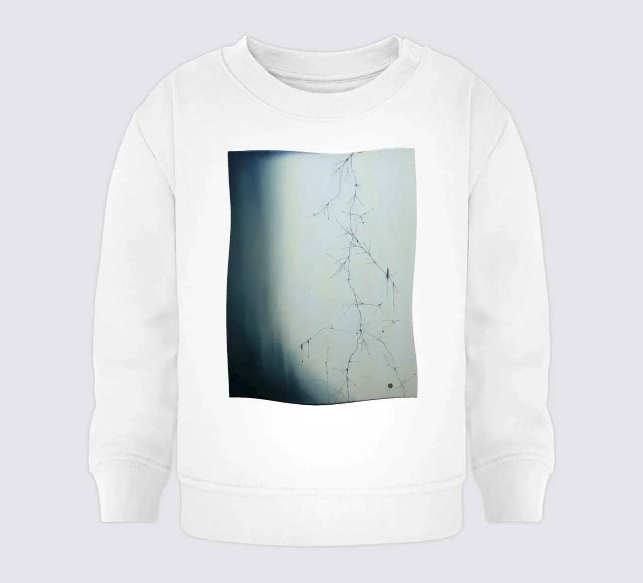 Abstract artwork depicting intricate branching patterns baby sweatshirt by DesignDoodle