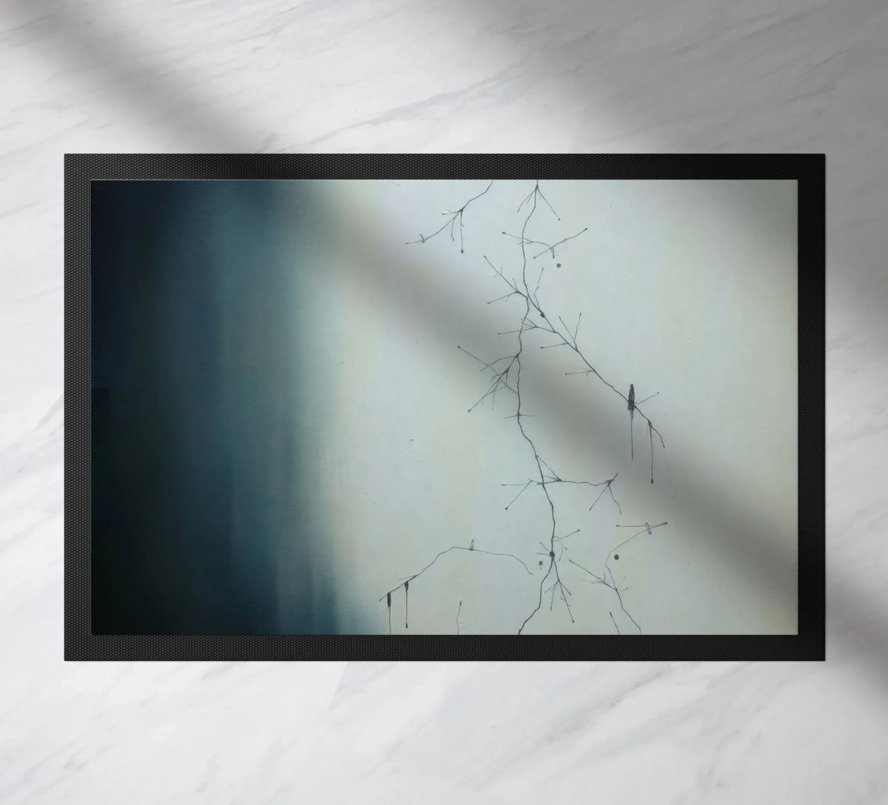 Opera d'arte astratta che raffigura intricati motivi ramificati zerbino da DesignDoodle
