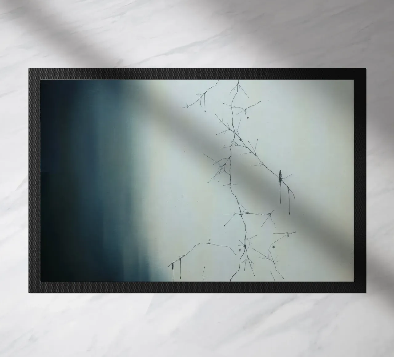 Abstract artwork depicting intricate branching patterns doormat by DesignDoodle