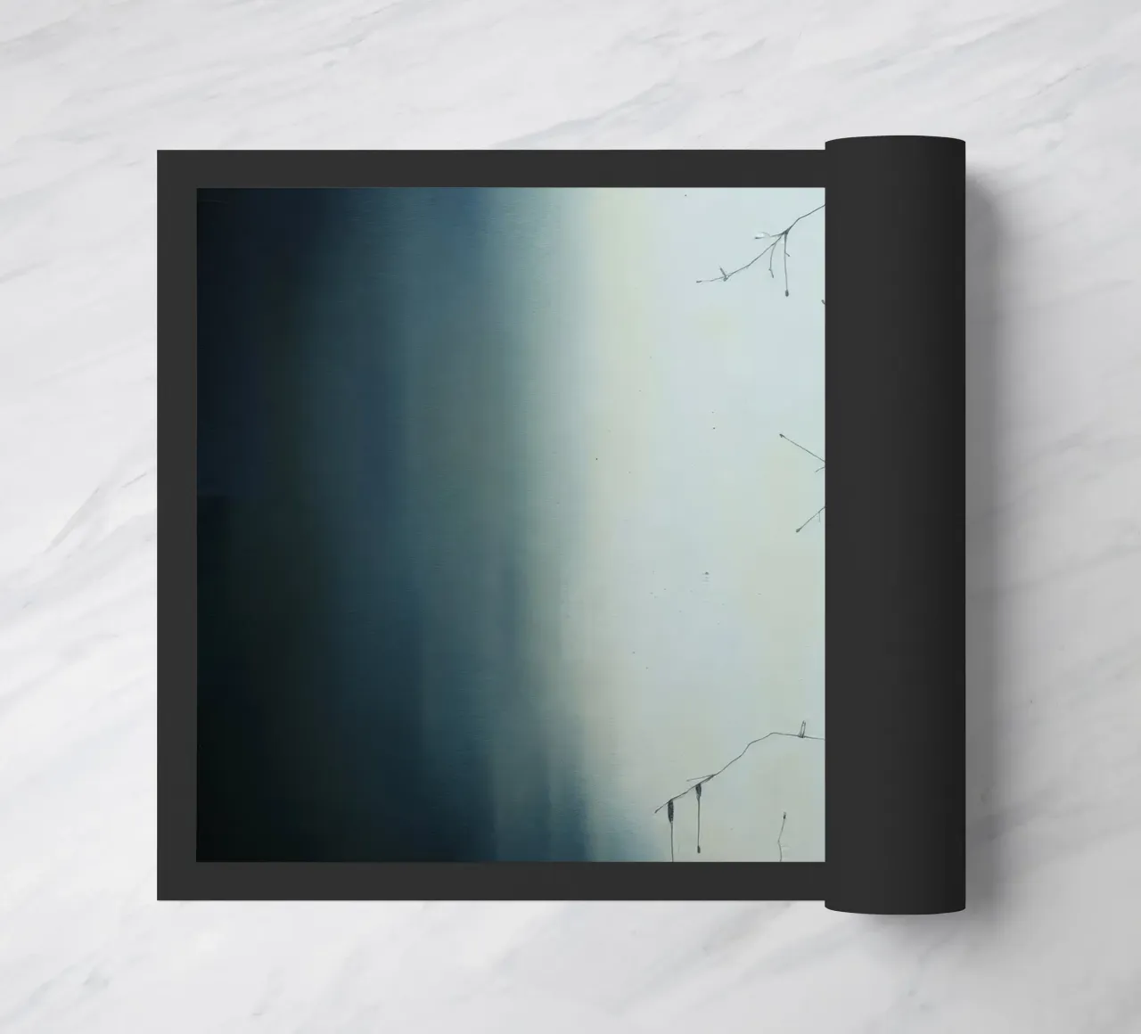 Abstract artwork depicting intricate branching patterns doormat by DesignDoodle