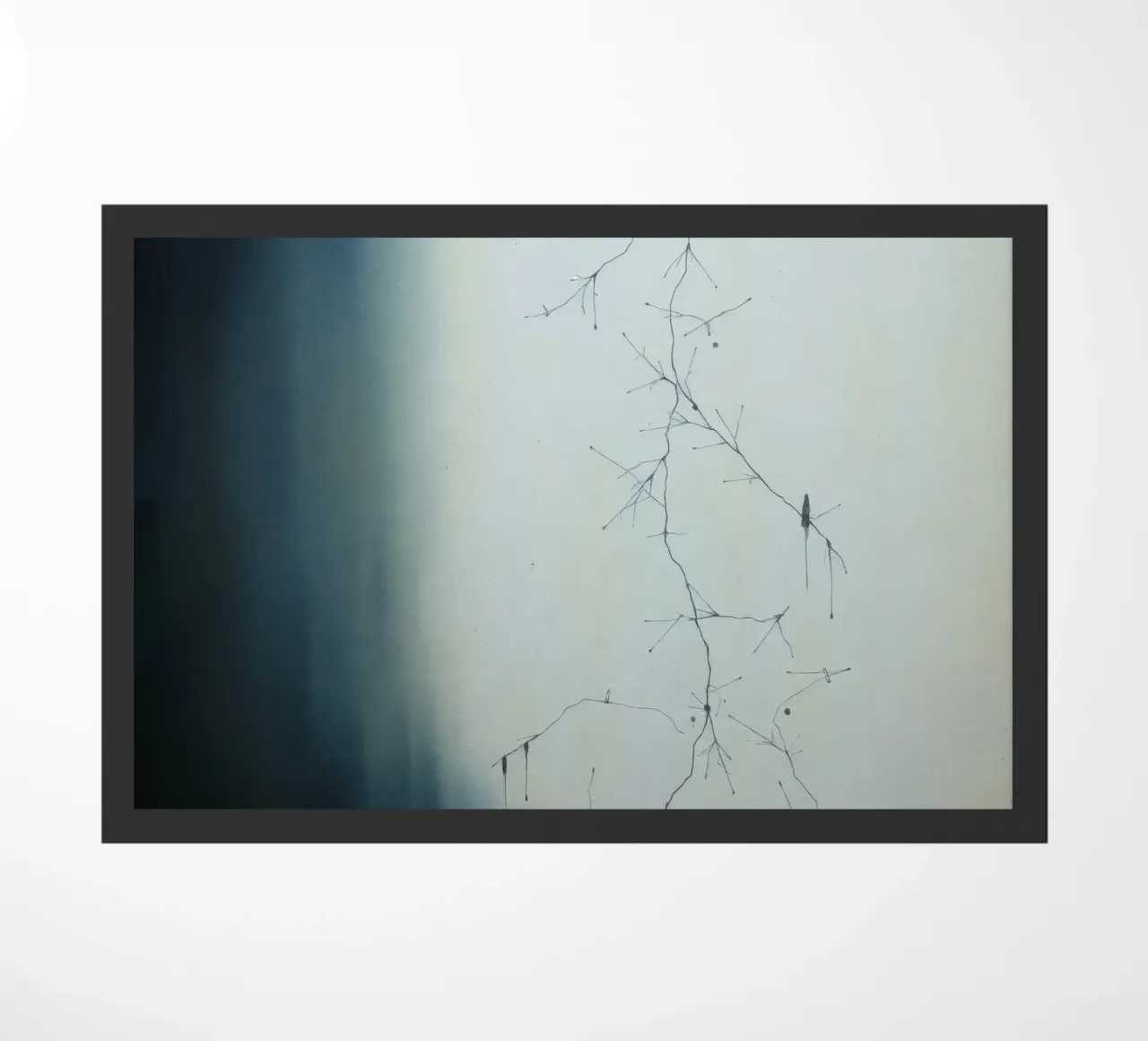 Œuvre d'art abstraite représentant des motifs de ramification complexes paillasson de DesignDoodle